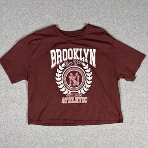 Organic Collective Casual 100% Cotton T-shirt Brooklyn NY Athletic Women’s Sz L